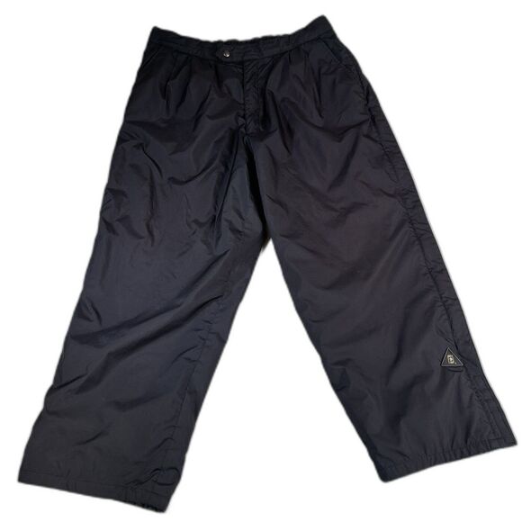 Dry Joys by Footjoy Pants Mens Large Black Pull On Elastic Waist Wind Rain Zip - Picture 1 of 11